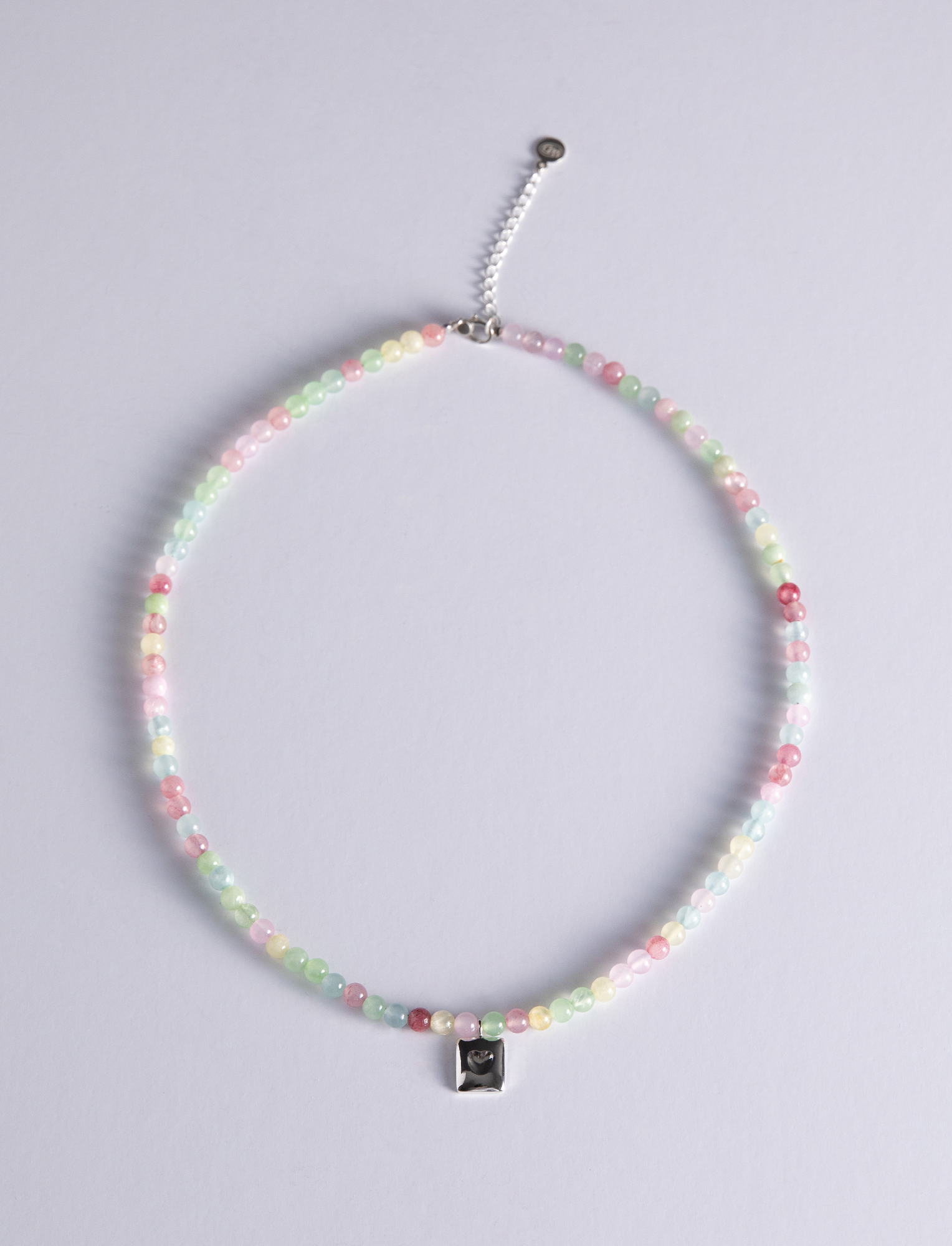 Cotton Candy Heart Necklace